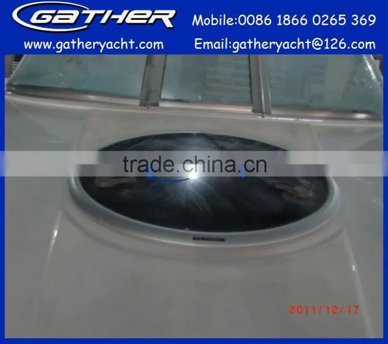 2014 hot sale 5.5m fiberglass cuddy cabin boat