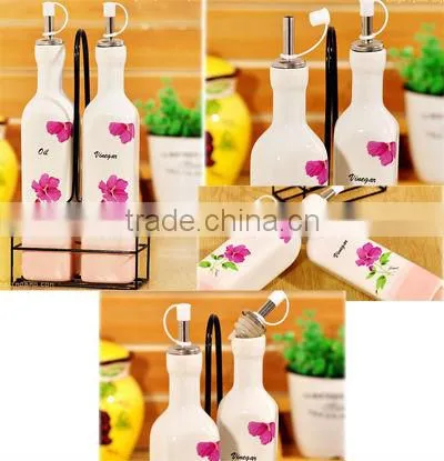 ceramic olive oil bottle