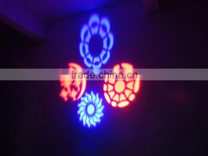 china supplier new product disco stage lighting RGBW led 3*8W gobo effect light