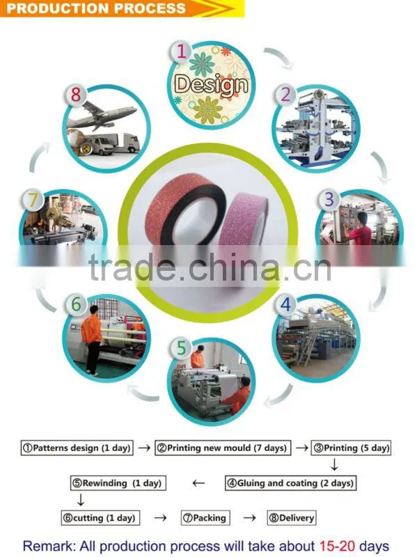 colorful printing glitter decorative adhesive tape