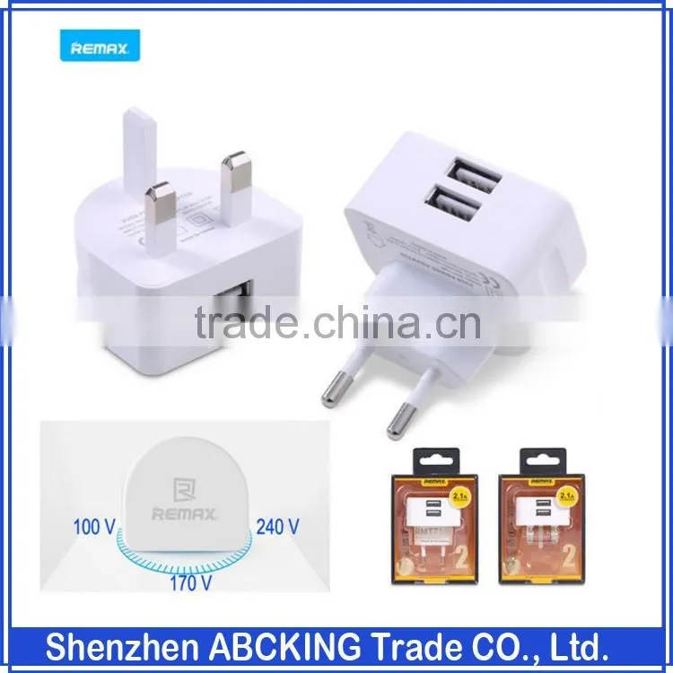Original REMAX Fast Speed Charger 3 USB 5V 3.1A Phone Charger For HTC Samsung Lenovo Travel Adapter
