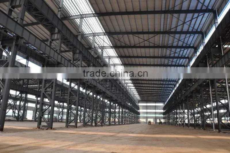 Long life large span of steel structure construction longspan steel structure factory
