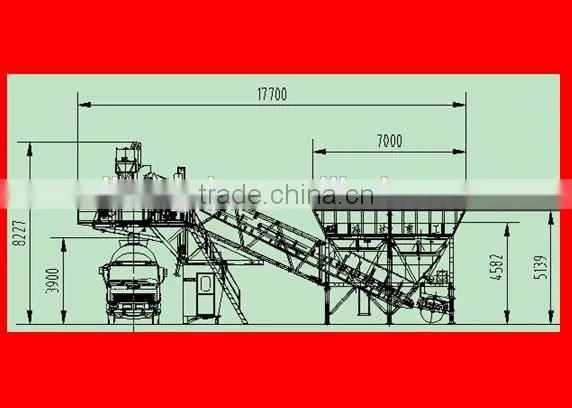 Mobile Concrete Batching Plant YHZS60 with Reasonable Price on Sale
