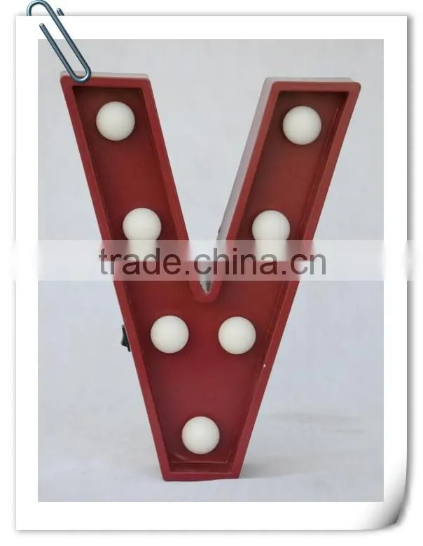 Wood plastic composite material LOVE of wedding lights marquee letters light
