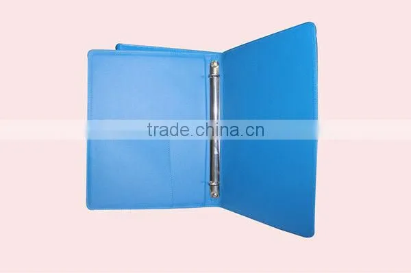 A4 zip pu leather portfolio with calculator and notepad