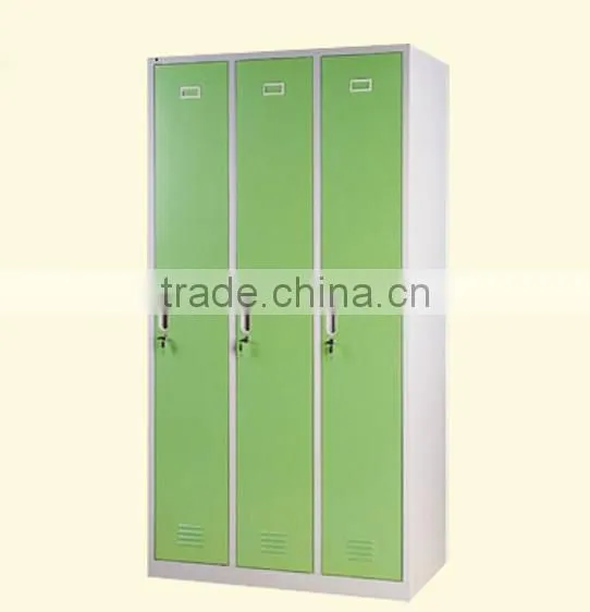 personal storage half height 3 door changing room kids metal locker