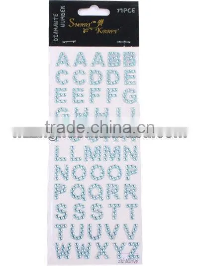 Acrylic Crystal Laptop Letter Sticker