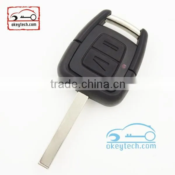 High Quatity Opel remote key cover 2 button car key opel remote key blanks custom HU100 blade key shell
