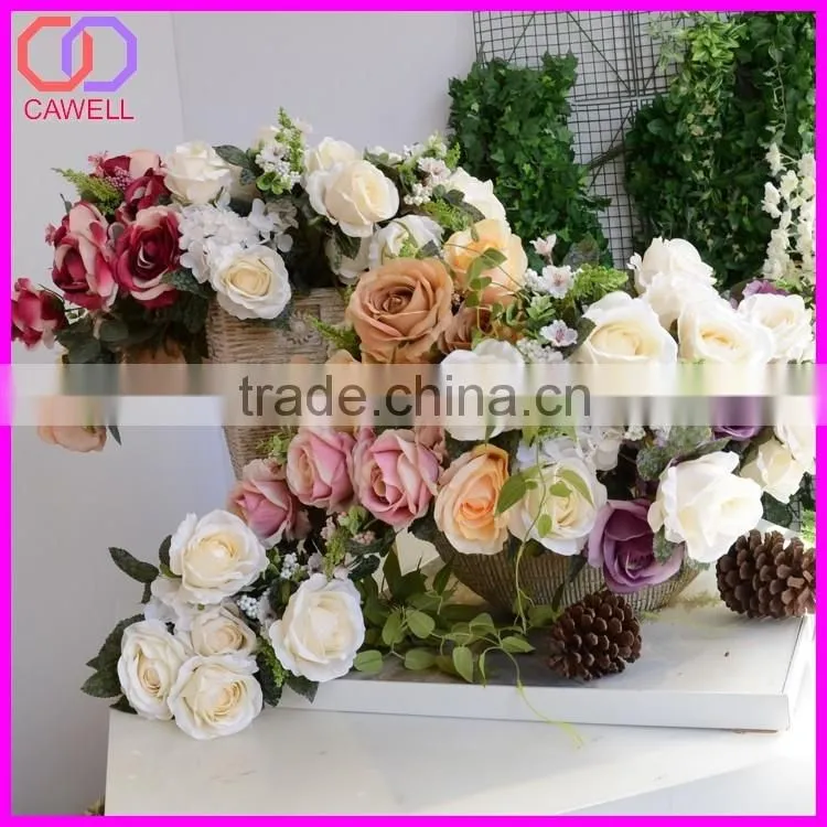 fake rose bushes,artificial wholesale cabbage rose