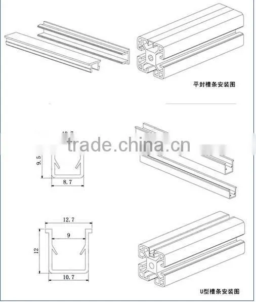 stainless steel T bolts with EDPM washer