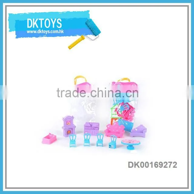 Pink Color Preschool Furniture Set Pretend Play Furniture Toy
