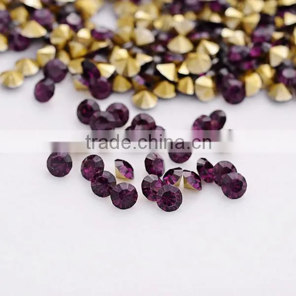 Fashion point back jewelry accessories strass