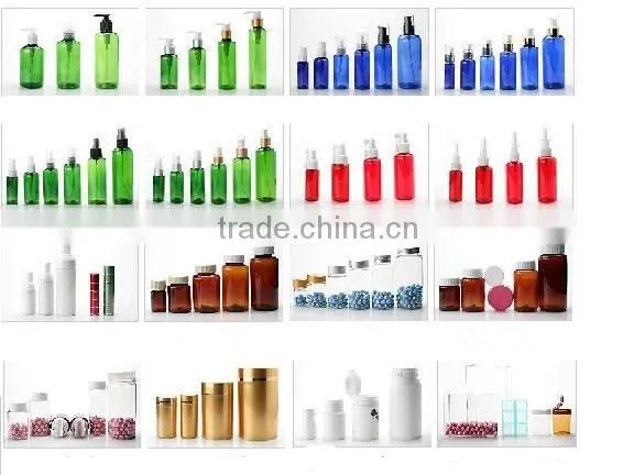 Cosmetic,pharmaceutical usage PET Bottle with caps