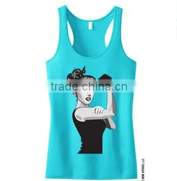 gym women stringer, singlet, y back custom Print stringer, racerback singlet