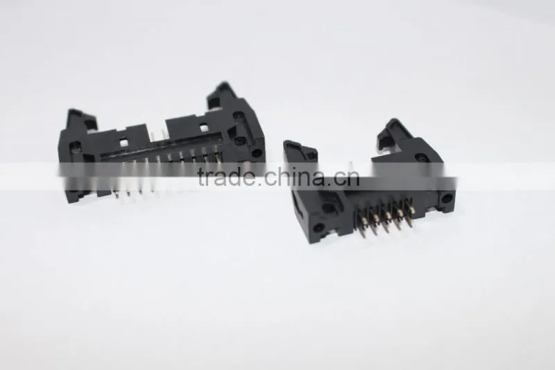2.54mm black Big Latch v/t Ejector Header Connector 6~64pin