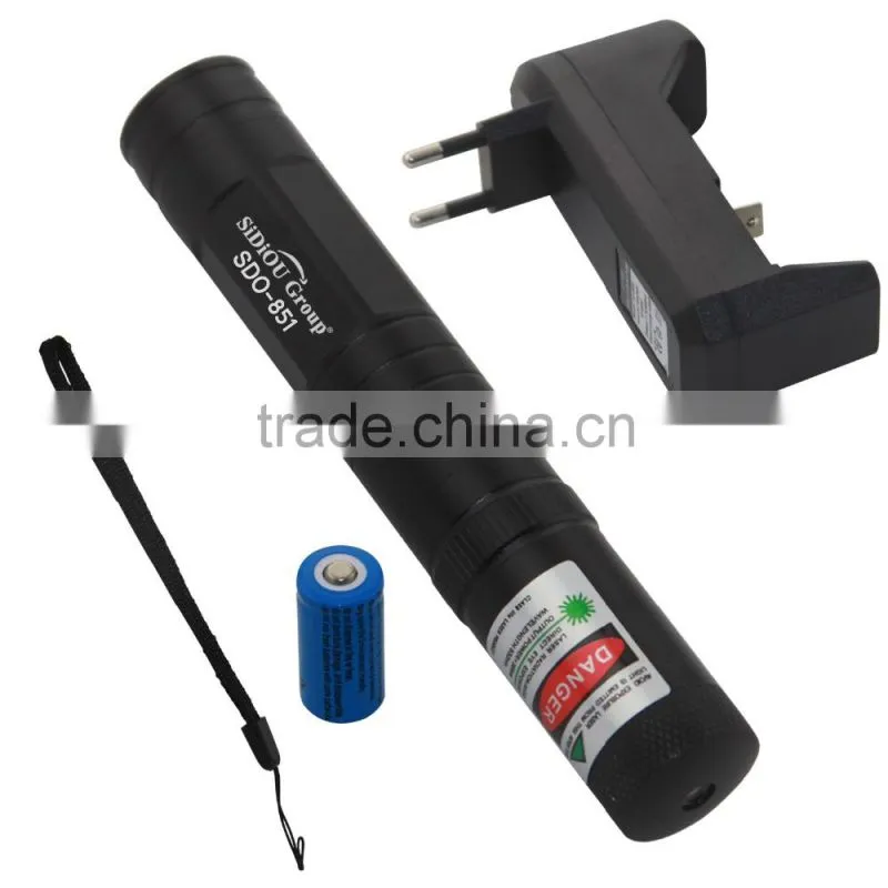 Sidiou Light 851 5mW 532nm Starry Sky Green Laser Pen Torch - Black