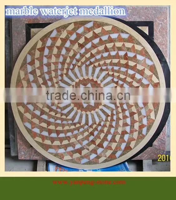 marble waterjet medallion