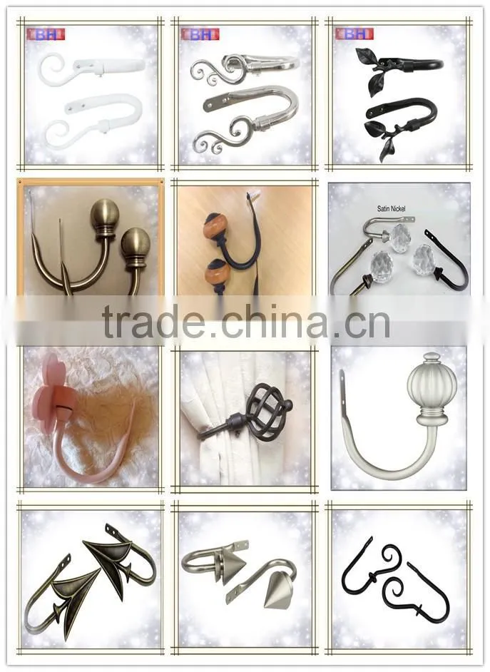 decorative hardware antique metal curtain tie-back