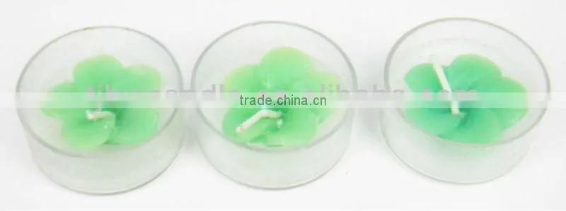 flower tealight candles and incense with incense holder gift set