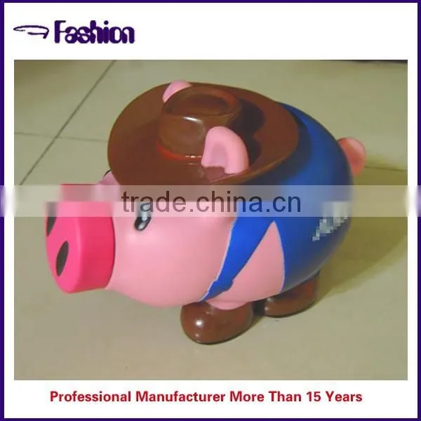 American football shaped colorful plastic money saving bank, coin bank