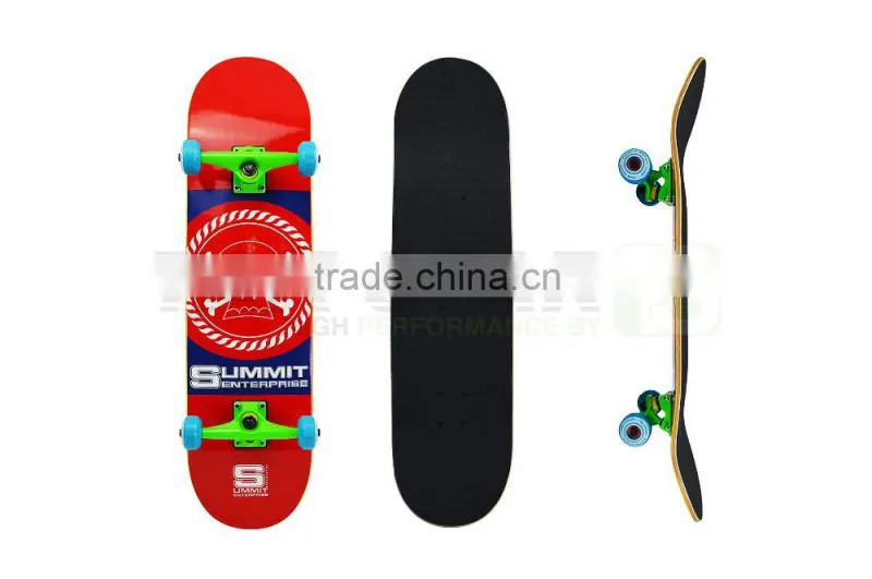 High quality 31x8 inches 7 ply 100% canadian maple short Skateboards maple wood skateboards