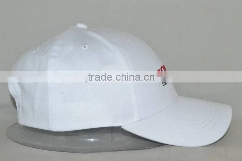 Guangzhou professional custom 100% cotton white hat factory Famous auto brand baseball cap