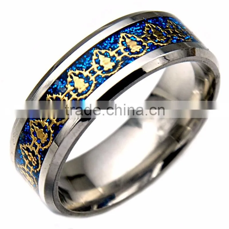 Classic Mens Wedding Band Never Fade Polished Stainless Steel Silver Rings Jewelry