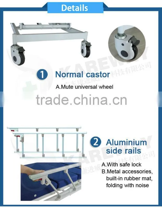 Medical manual cheap hospital wooden bed