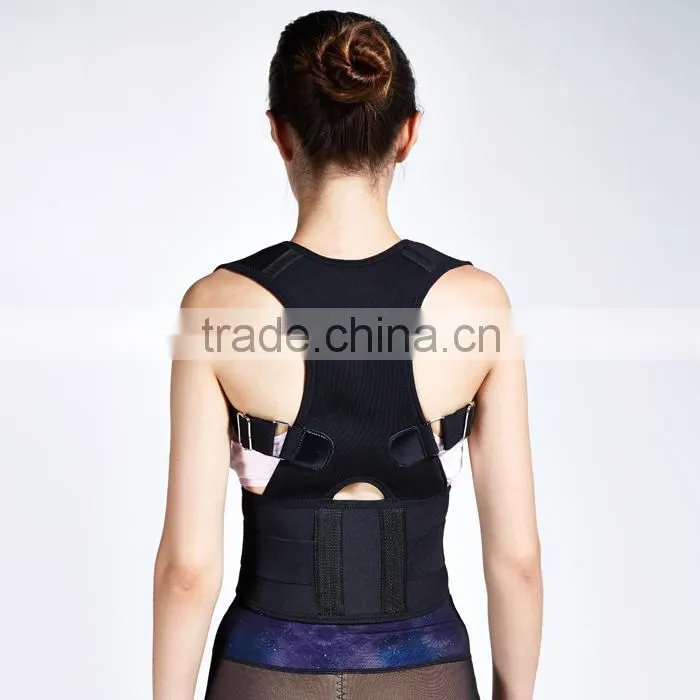 best selling new products Double Pull Neoprene Adjustable Lumbar Back Brace Support with steel