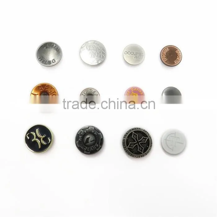 Fashion Kinds of Custom Metal Denim Shank Jeans Button