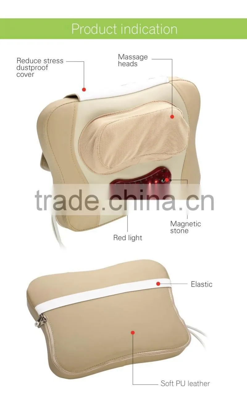 Rechargeable Health Care products. Fashion body massager. Personal Electric massage pillow C37-MP001