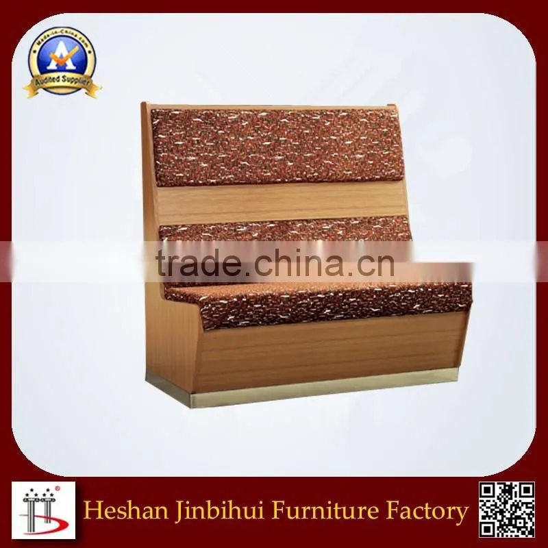 leather western restaurant dining long chair for two person