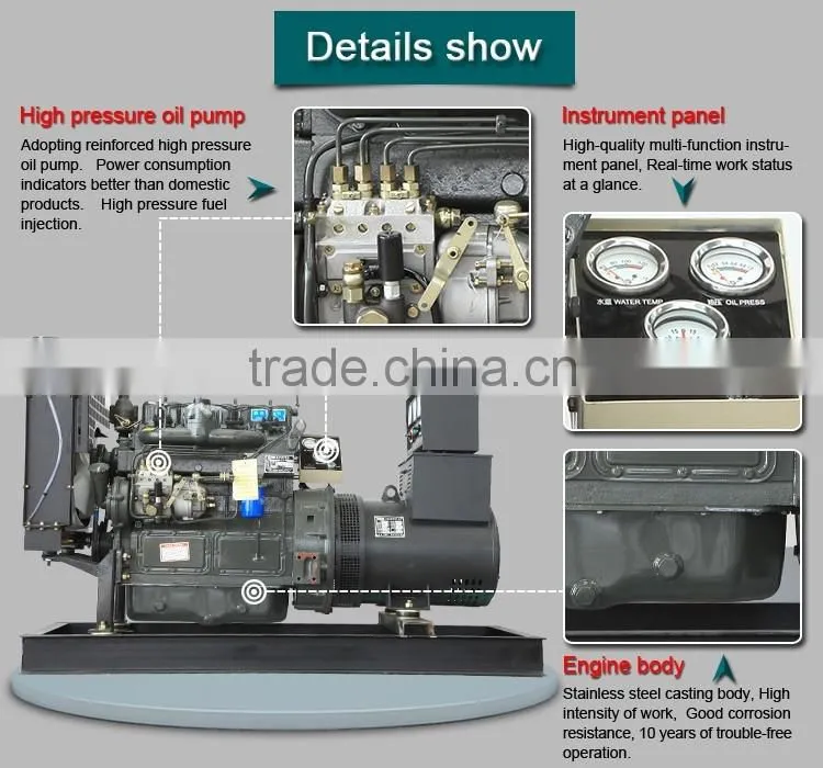 K4100D1 diesel generator 30KW diesel genset Special power generation K4100D1 half copper four cylinder diesel generator set