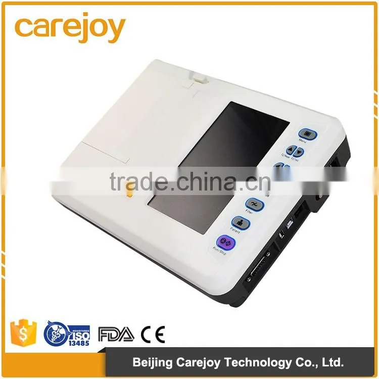 12-channel 12 leads portable ECG machine low price