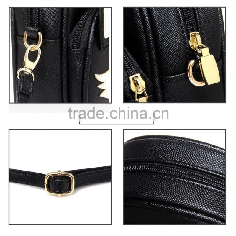 Hot Women's Fashion PU Leather Cute Cartoon Fox face Shoulder Bag,Crossbody Bag