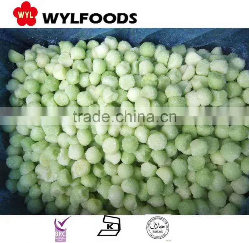 good sale Frozen IQF melon ball green/yellow frozen fruit