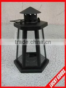 antique black metal and glass decorative outdoor hurricane lantern wholesale