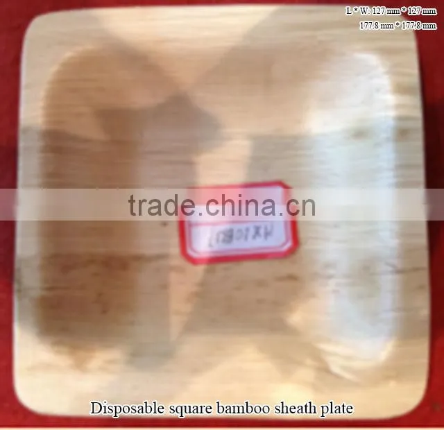 Disposable bamboo leaf leaves plate tray