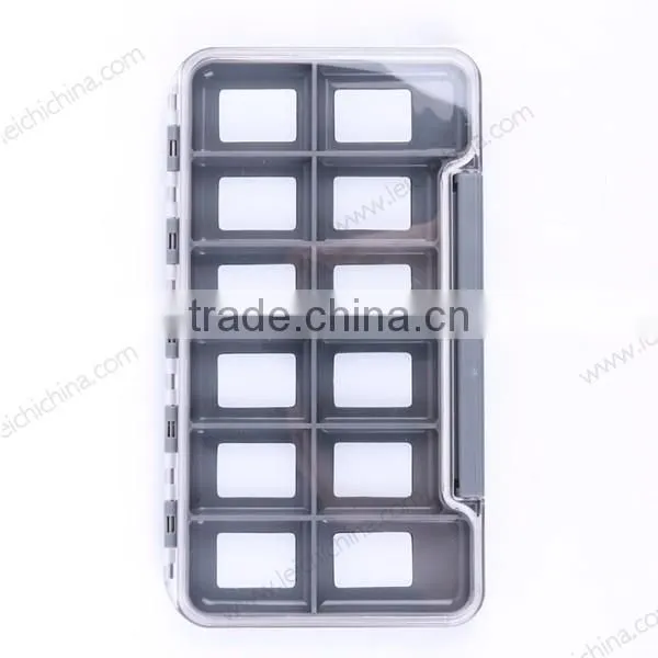 waterproof slim magnetic plastic fly box