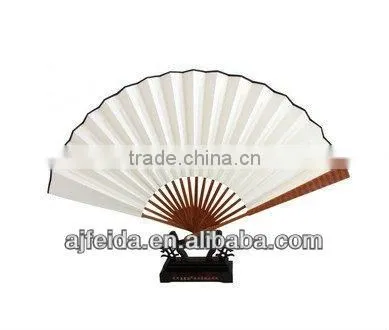 white bamboo wedding fan.
