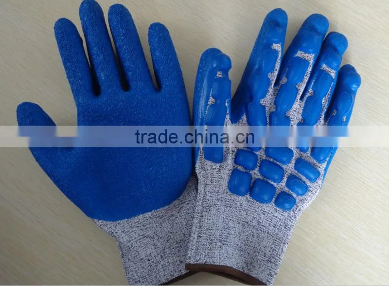 Chinese latex coated gloves
