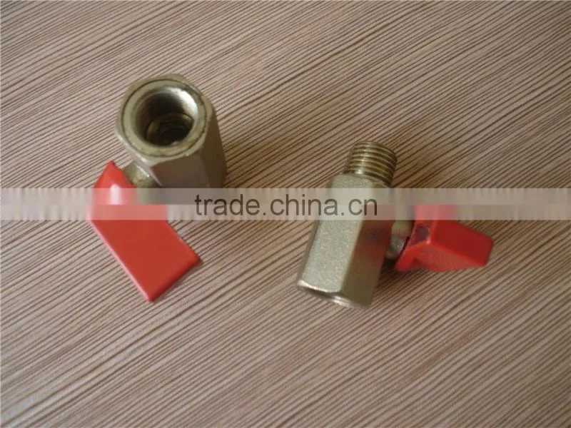 BSPT Male connection brass ball valve , High pressure standard and good sealing , size 1/8'' 1/4'' 3/8'' 1/2''