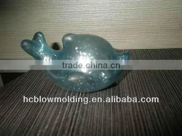 OEM blow molding plastic dolphin toy plastic HDPE Dolphin Bath toy for kids