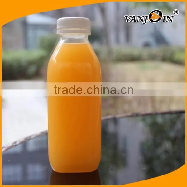 2017 New Curvy Plastic Juice Bottles