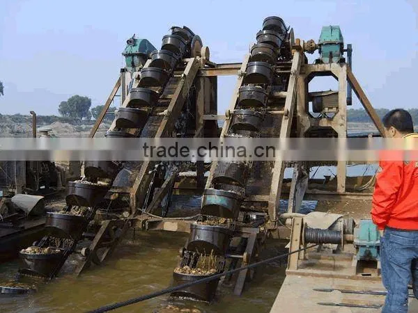 Bucket chain gold dredger for sale