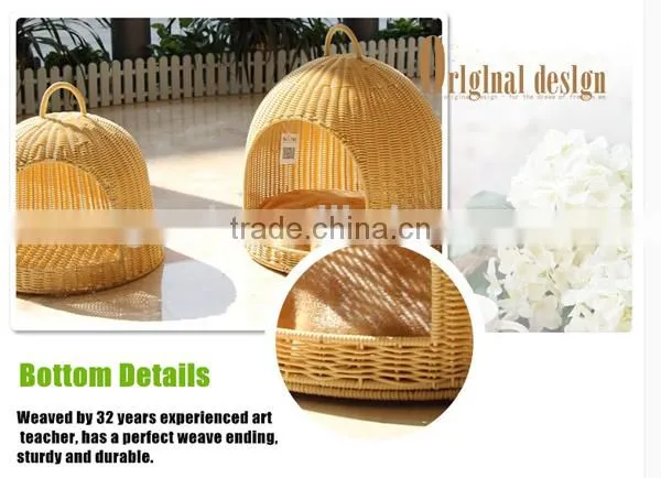S&D Pet Accessories handmade lovely sofa shaped rattan dog bed pet bed