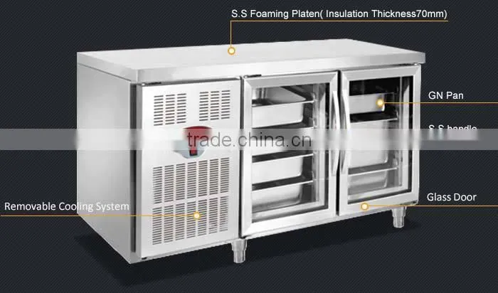 digital display refrigerator/commercial glass door refrigeration/transparent glass door refrigerator