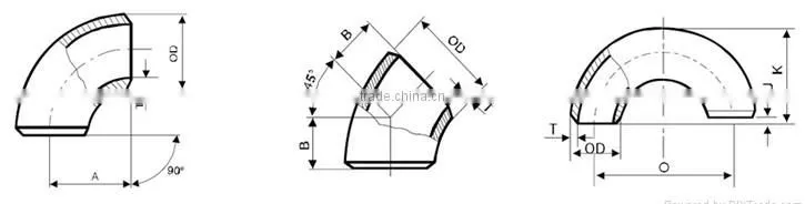 Alloy steel forged a182 f9 elbow