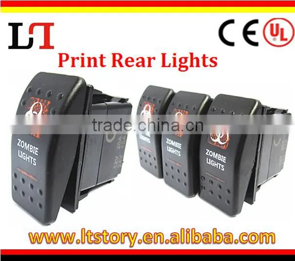 marine waterproof led DPDT/SPST/ DPST/ STDP ROCKER SWITCH