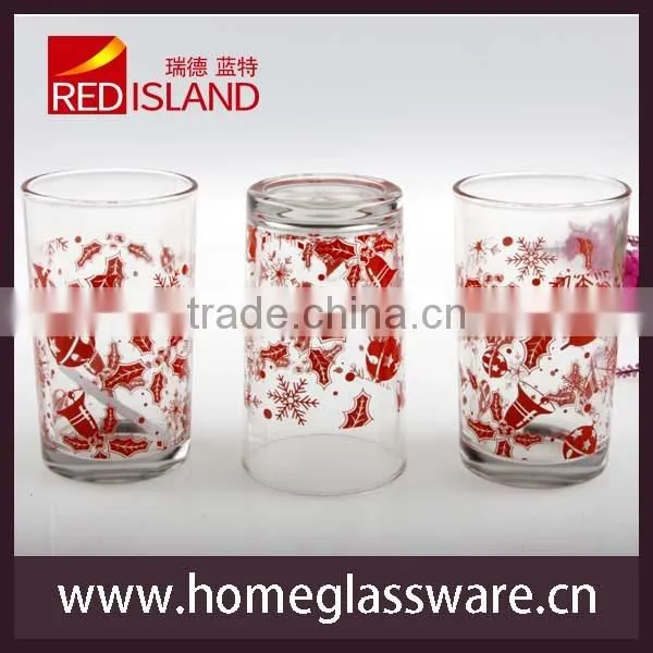 8oz silk screen printing water glass cup/drinking/Juice cup